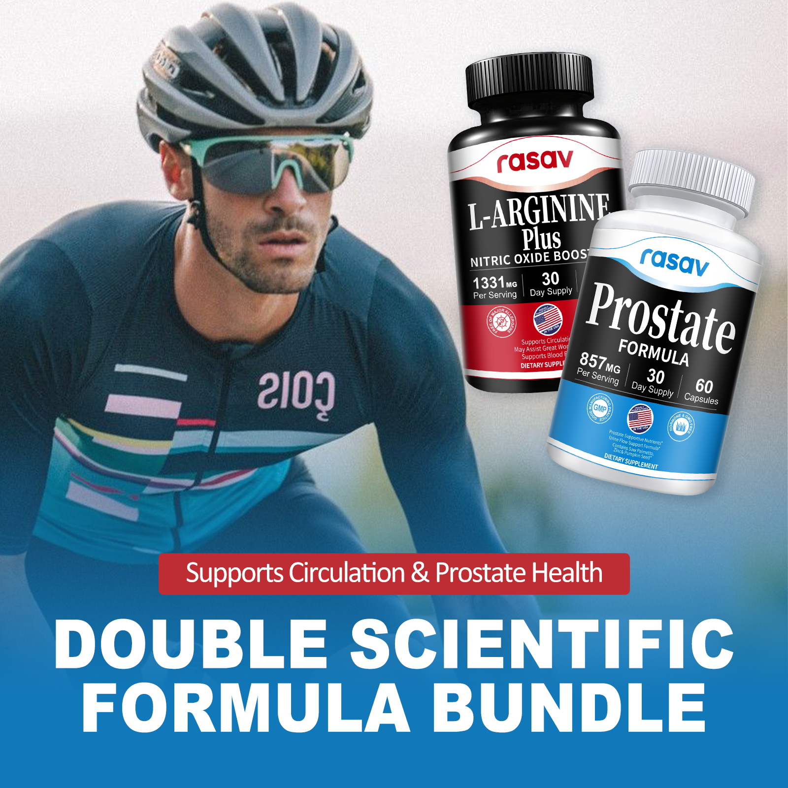 Prostate Supplement & Nitric Oxide Booster Kit for Men