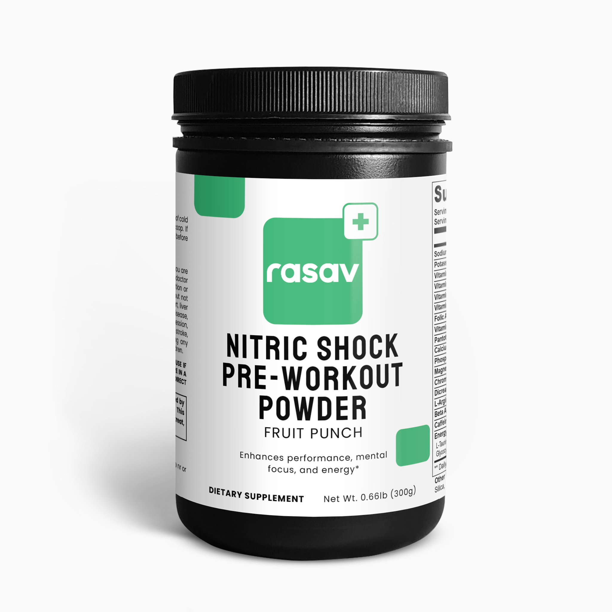 Nitric Shock Pre-Workout Powder (Fruit Punch)